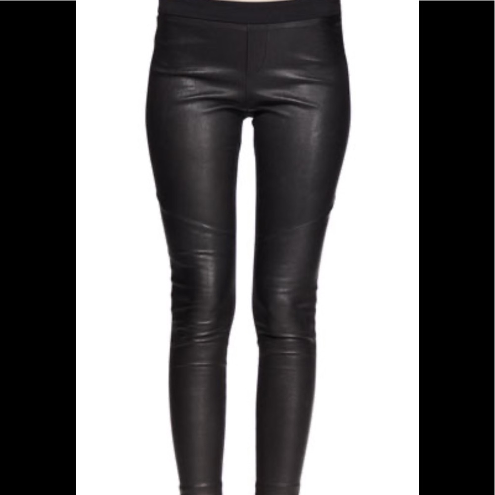Rag and bone leather combo pants